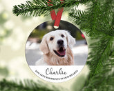 Personalised Dog Memorial Christmas Ornament - Christmas Tree Hanging Ornament - Pet Memorial Ornament - Dog Lovers Memorial Gift - Ornament - Craftellery